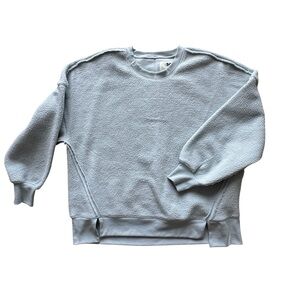 So Juniors High Pile Fleece Seamed Cozy Pullover Sweatshirt Top Soft Sz Large